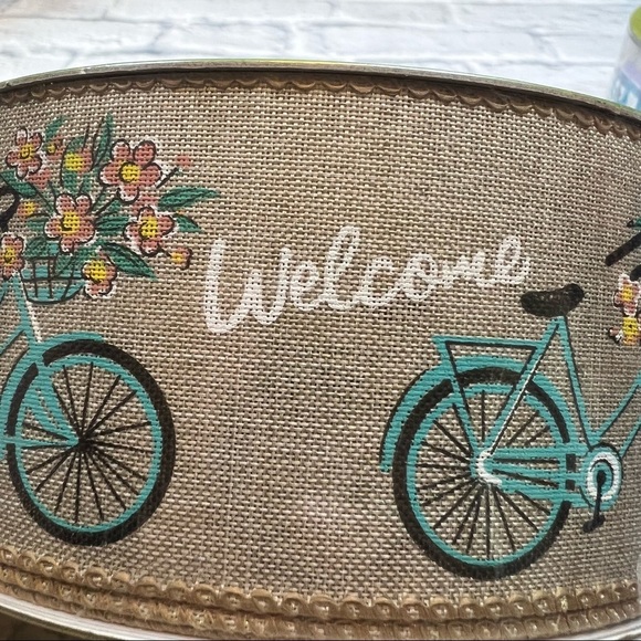 Spring time Premium ribbon, “welcome”, front door wreath - Picture 3 of 7